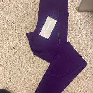 Purple Athleta Rainer Tight - Medium